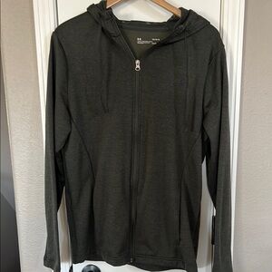 Under Armour Olive Green Zip-Up Hoodie